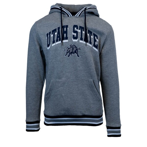 Aggie Bull Utah State Striped Sweatshirt Hoodie
